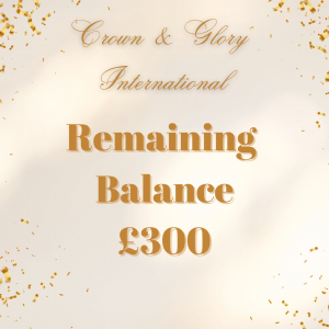 Crown & Glory International - Remaining Balance
